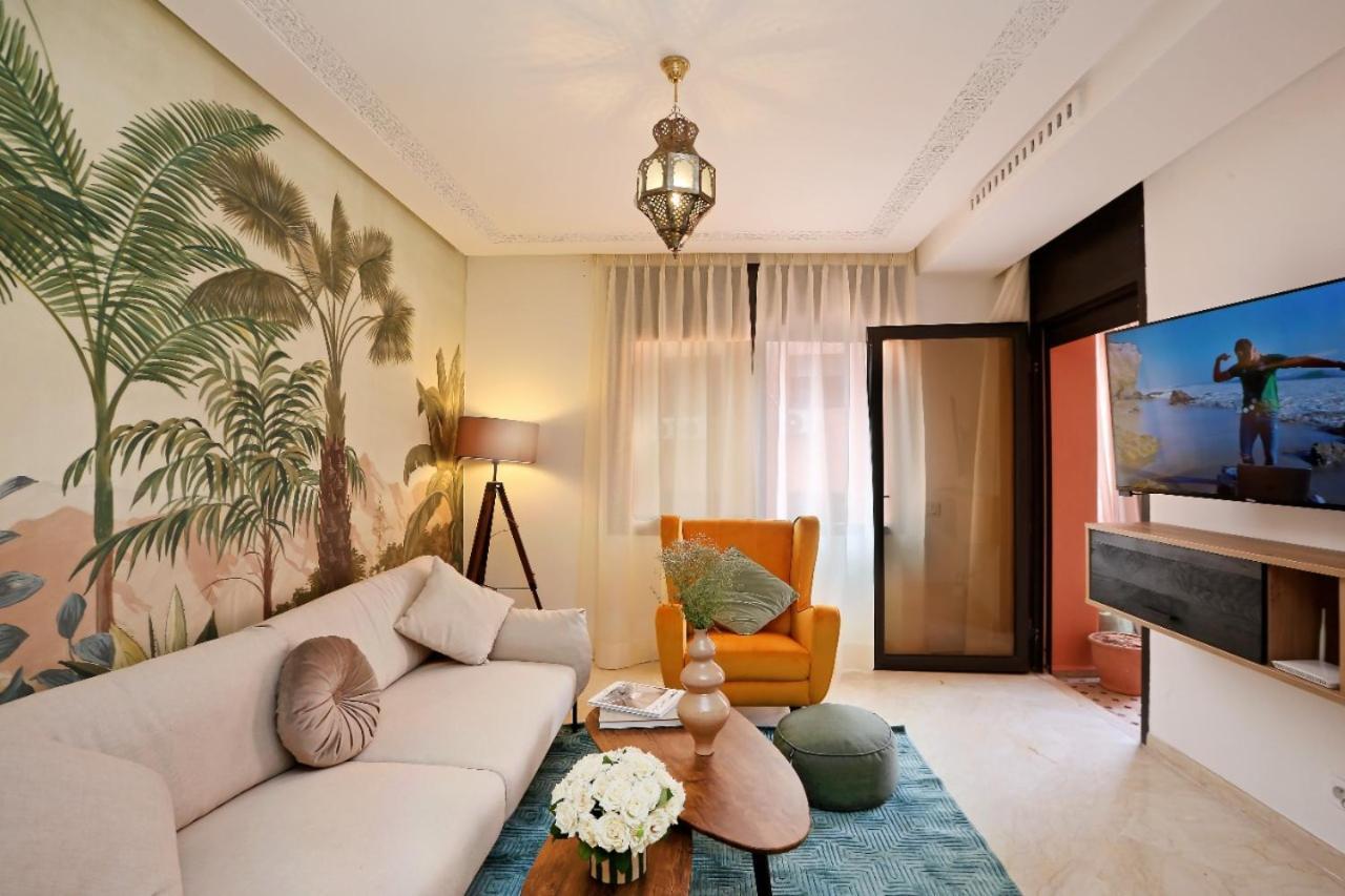 Appartement Moderne En City Center Marrakech-Gueliz Marrakesh Bagian luar foto